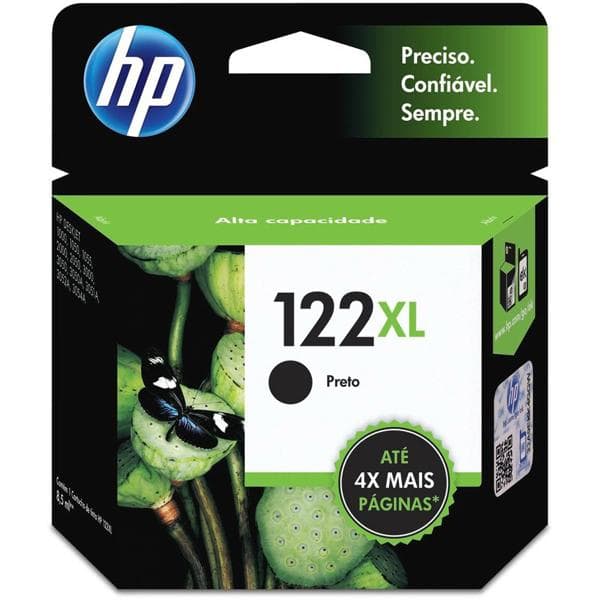 CARTUCHO HP 122XL ORIGINAL (CH563HB) PRETO 8,5ML