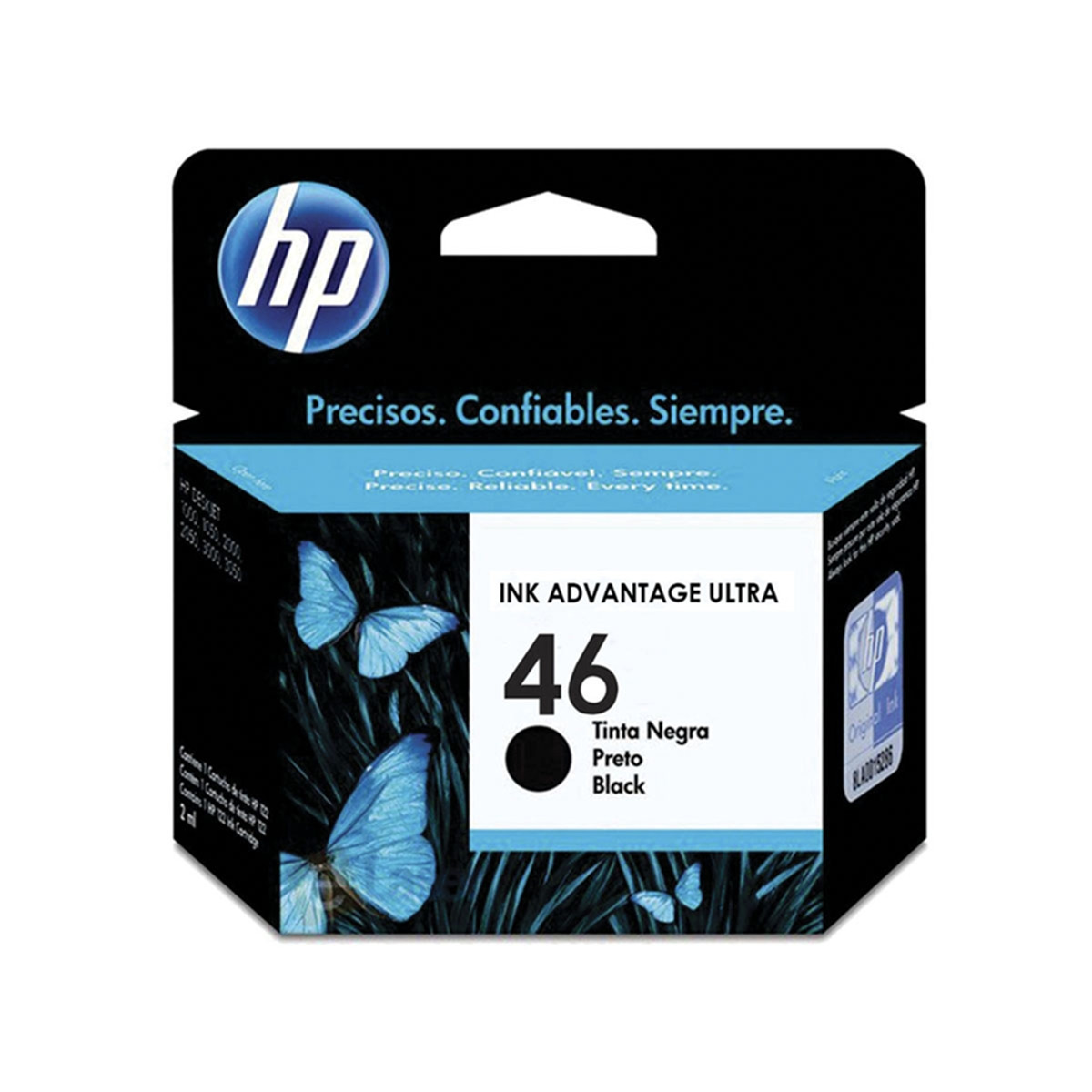 CARTUCHO HP 46 ORIGINAL (CZ637AL) PRETO 26ML