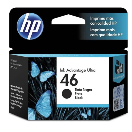 CARTUCHO HP 46 RECICLADO PRETO 20 ML