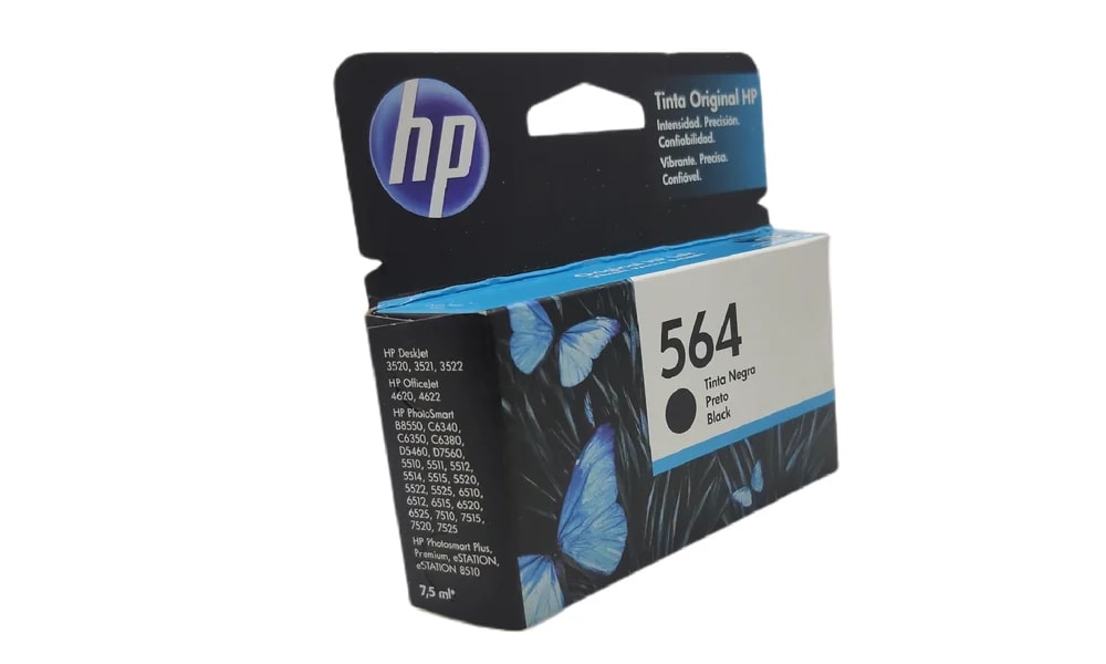 CARTUCHO HP 564 ORIGINAL (CB316WL) PRETO 7,5ML