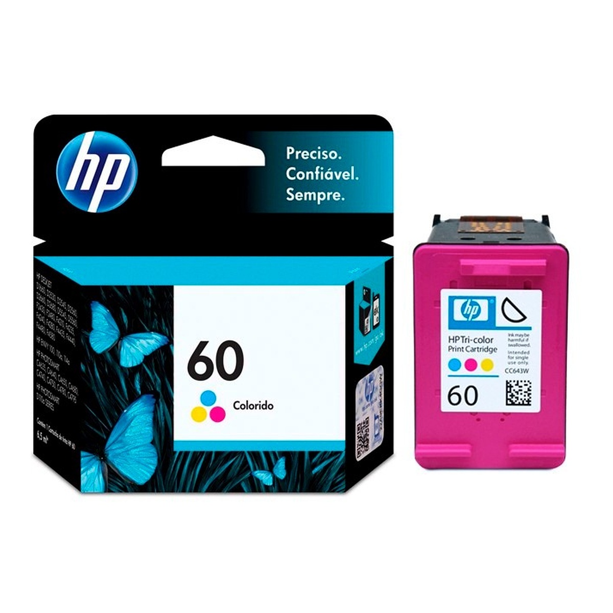 CARTUCHO HP 60 RECICLADO COLOR 12 ML