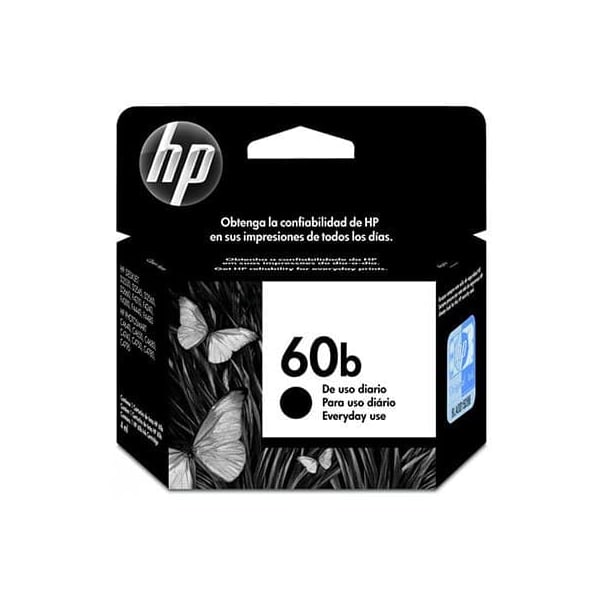 CARTUCHO HP 60B ORIGINAL PRETO 4,5 ML