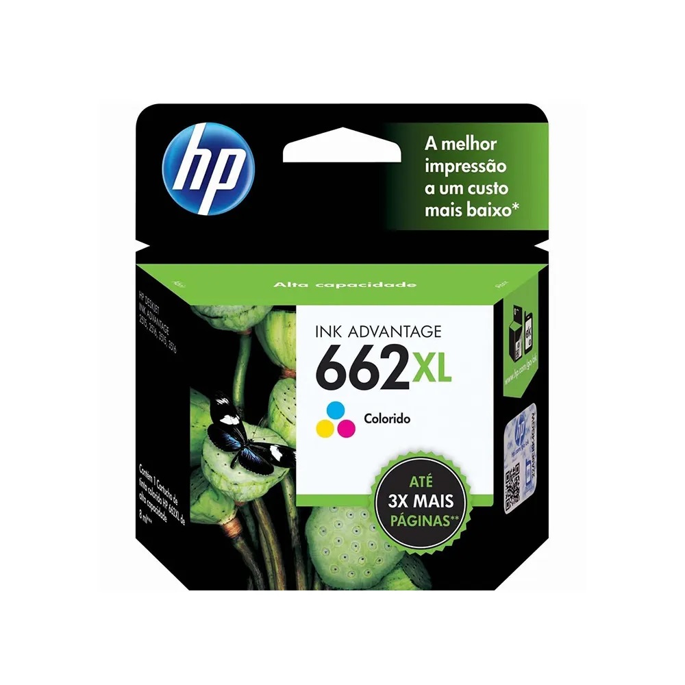 CARTUCHO HP 662XL ORIGINAL (CZ106AB) COLOR 8 ML
