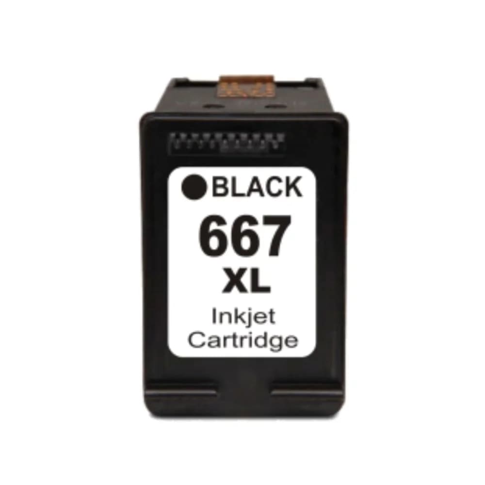 CARTUCHO HP 667XL COMPATIVEL PRETO 14ML