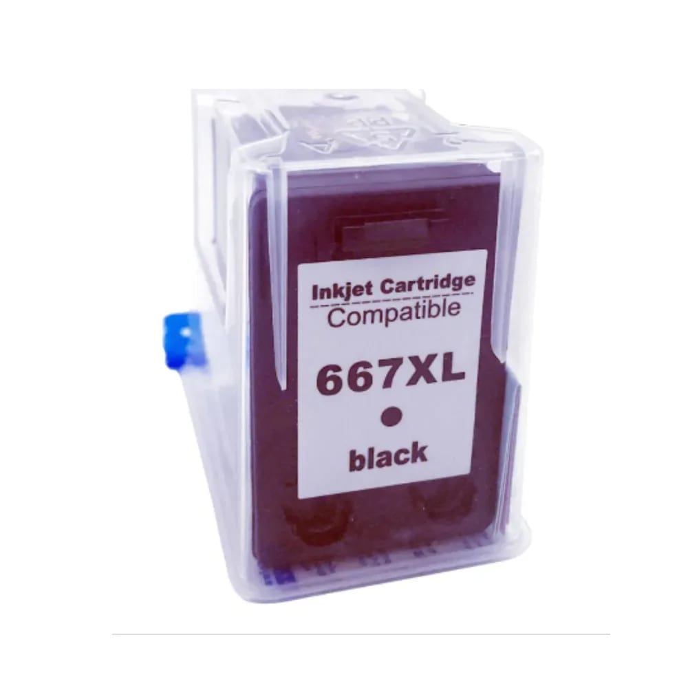 CARTUCHO HP 667XL COMPATIVEL PRETO 14ML