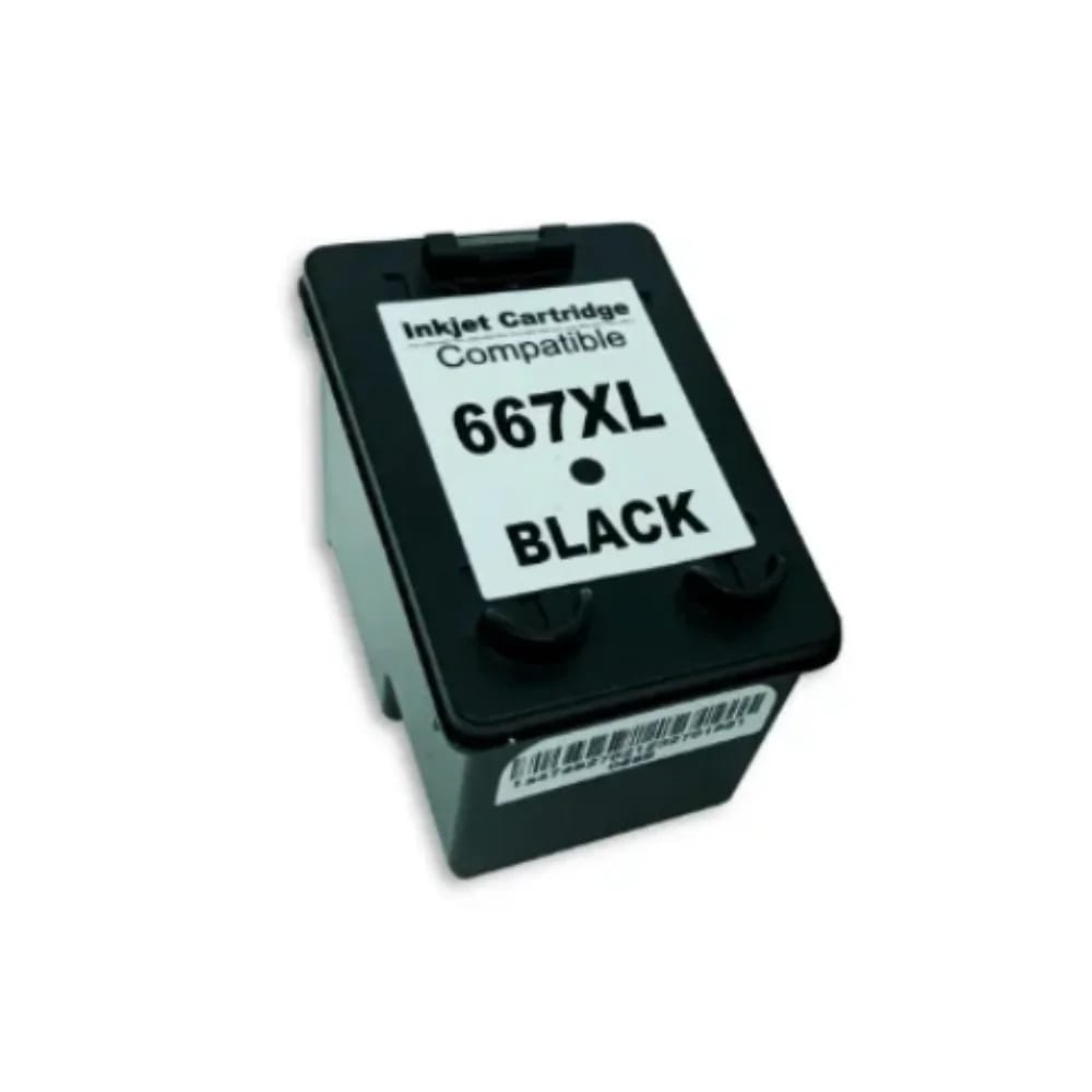 CARTUCHO HP 667XL COMPATIVEL PRETO 14ML