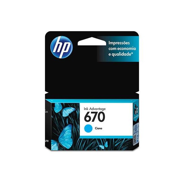 CARTUCHO HP 670 ORIGINAL (CZ114AB) AZUL 3,5 ml