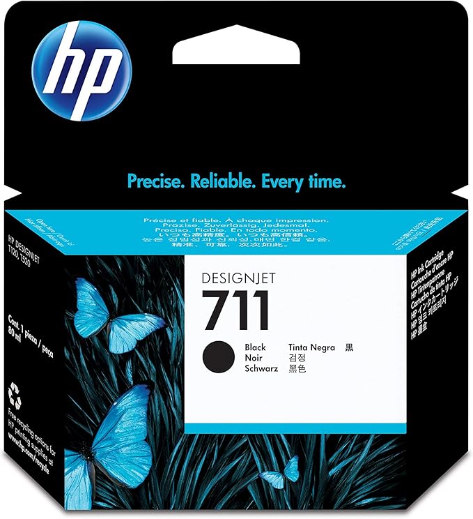 CARTUCHO HP 711(XL) ORIGINAL (CZ133AB) PRETO 80ML