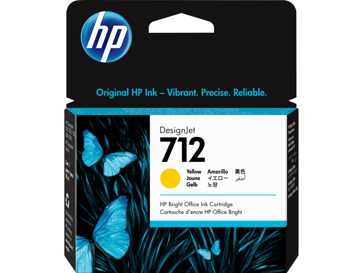 CARTUCHO HP 712 ORIGINAL 29ML AMARELO 3ED69A