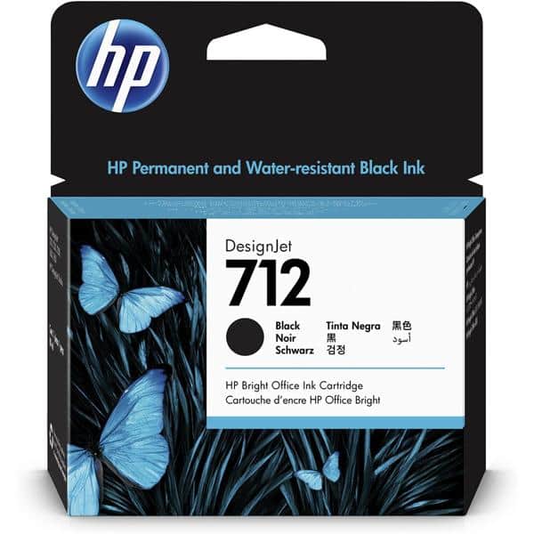 CARTUCHO HP 712 ORIGINAL PRETO 80ML