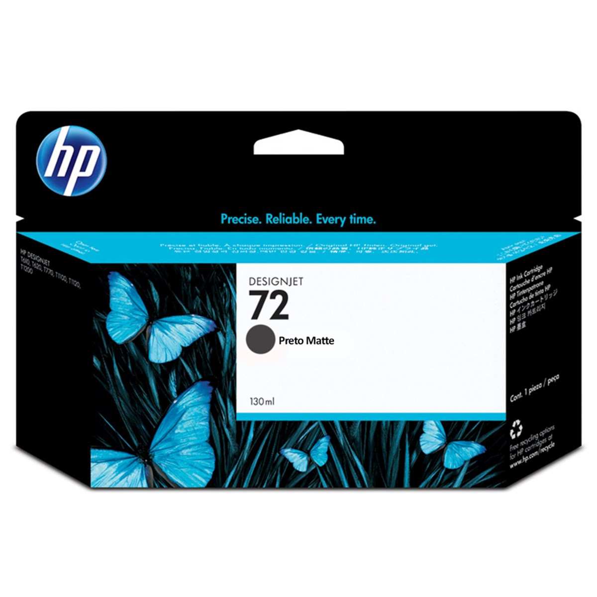 CARTUCHO HP 72 ORIGINAL (C9403A) MATTE FOSCO BLACK 130ML