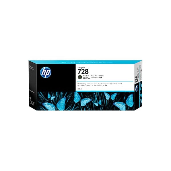 CARTUCHO HP 728 ORIGINAL F9J68A PRETO FOSCO 300ML