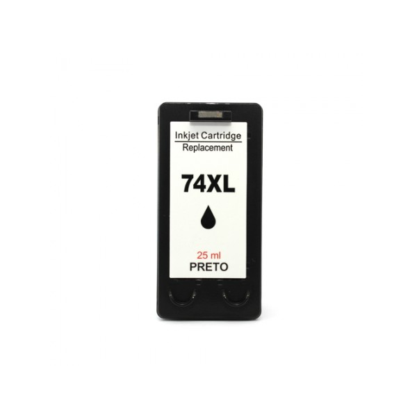 CARTUCHO HP 74XL COMPATIVEL PRETO 25ML