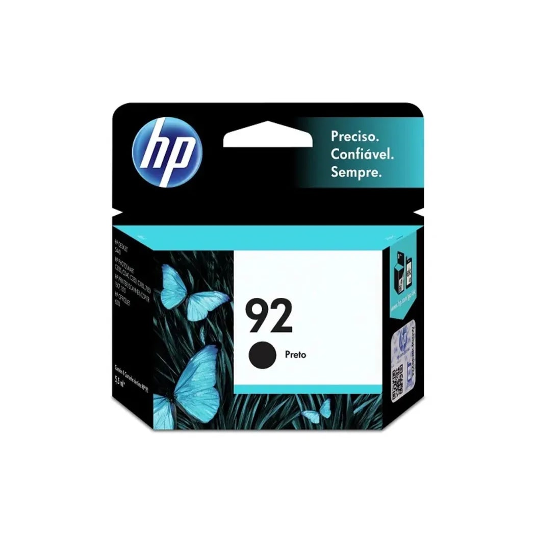 CARTUCHO HP 92 ORIGINAL (C9362WB) PRETO 5,5ML