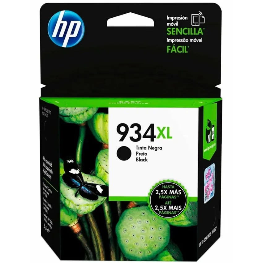 CARTUCHO HP 934XL COMPATIVEL PRETO 25ML