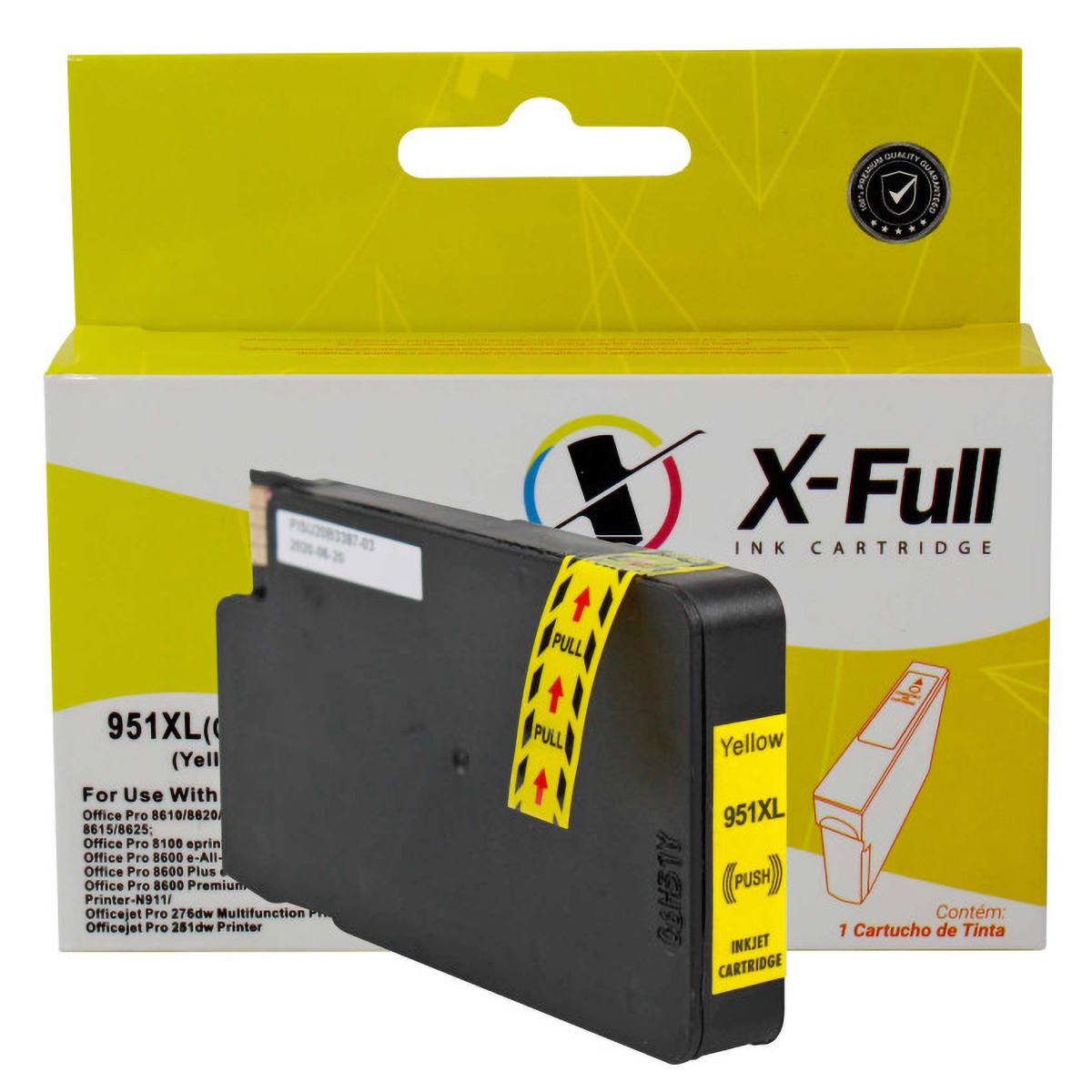 CARTUCHO HP 951XL COMPATIVEL AMARELO 20ML