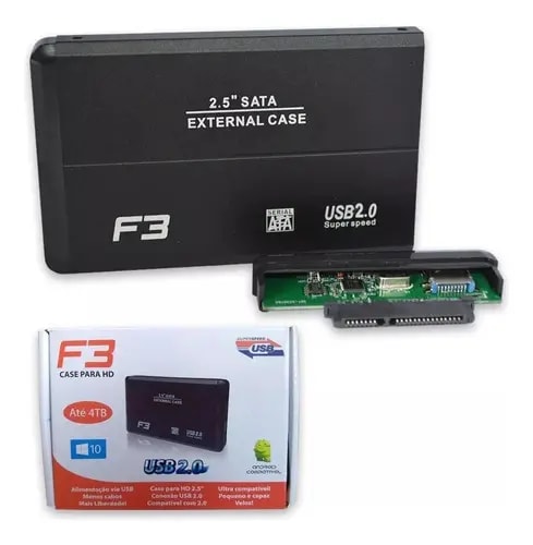 CASE PARA HD 2.5 SATA USB 2.0 CS-U2 FRETO F3