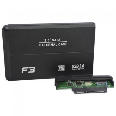 CASE PARA HD 2.5 SATA USB 3.0 CS-U3 PRETO F3