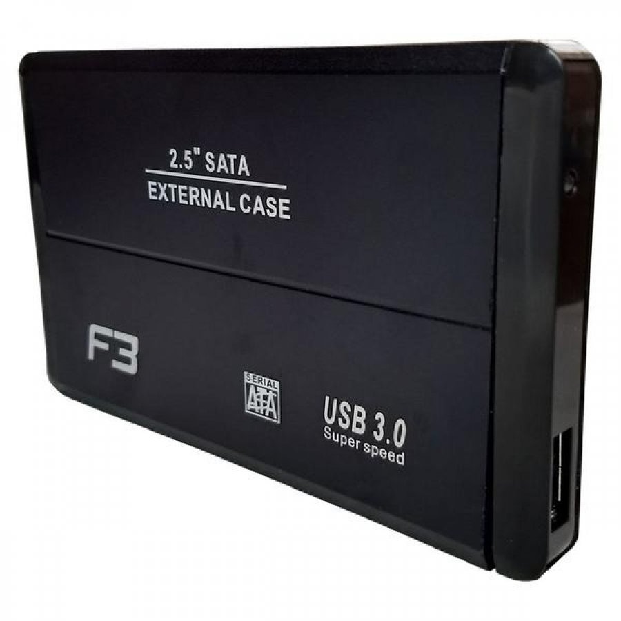 CASE PARA HD 2.5 SATA USB 3.0 CS-U3 PRETO F3