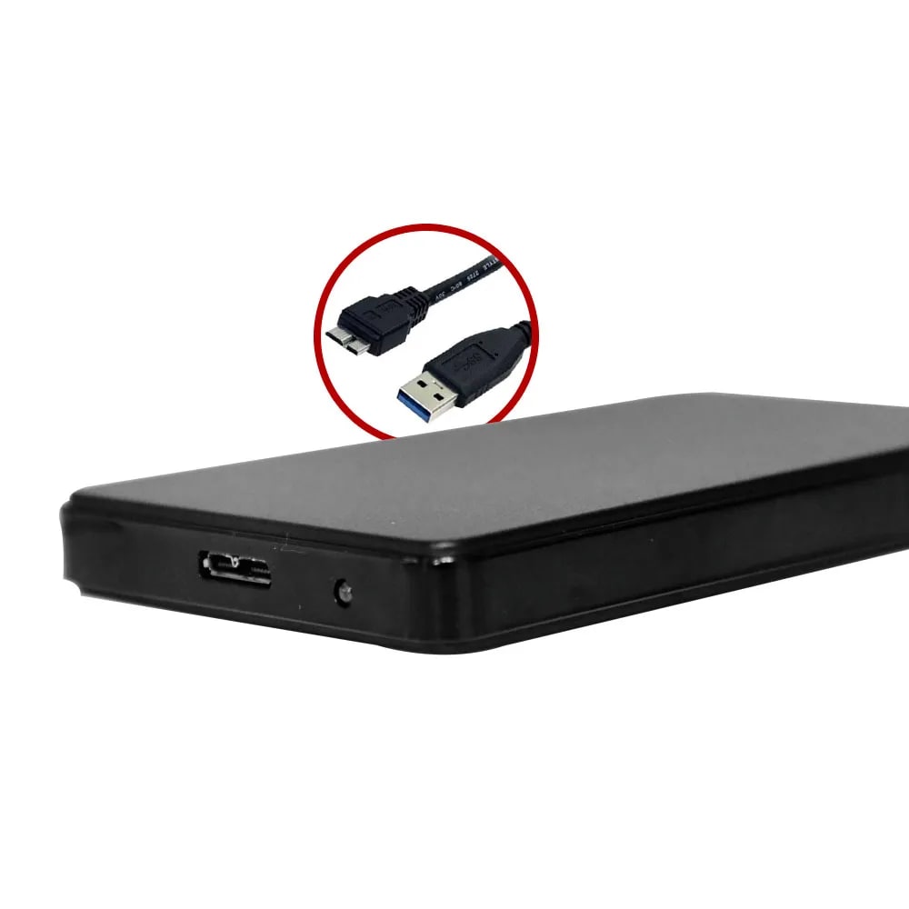 CASE PARA HD 2.5 USB 2.0 CH-300BK PRETO C3TECH