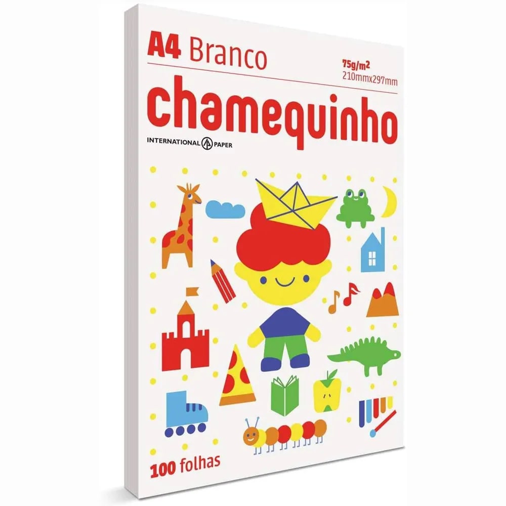 CHAMEQUINHO A4 BRANCO - FORM. 210X297 C/50 PCTS