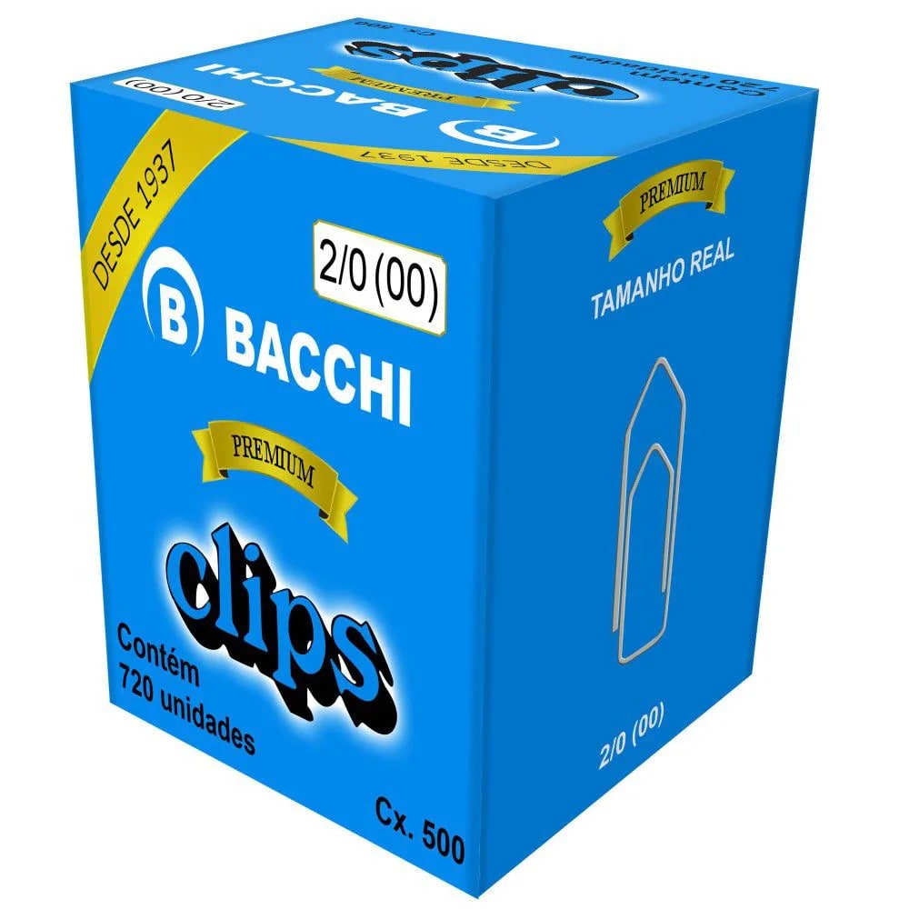 CLIPS GALVANIZADO  2/0 FIO 1,00MM TRAD. CX 720UN