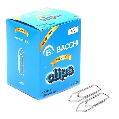 CLIPS GALVANIZADO 4/0 CAIXA /390 UN