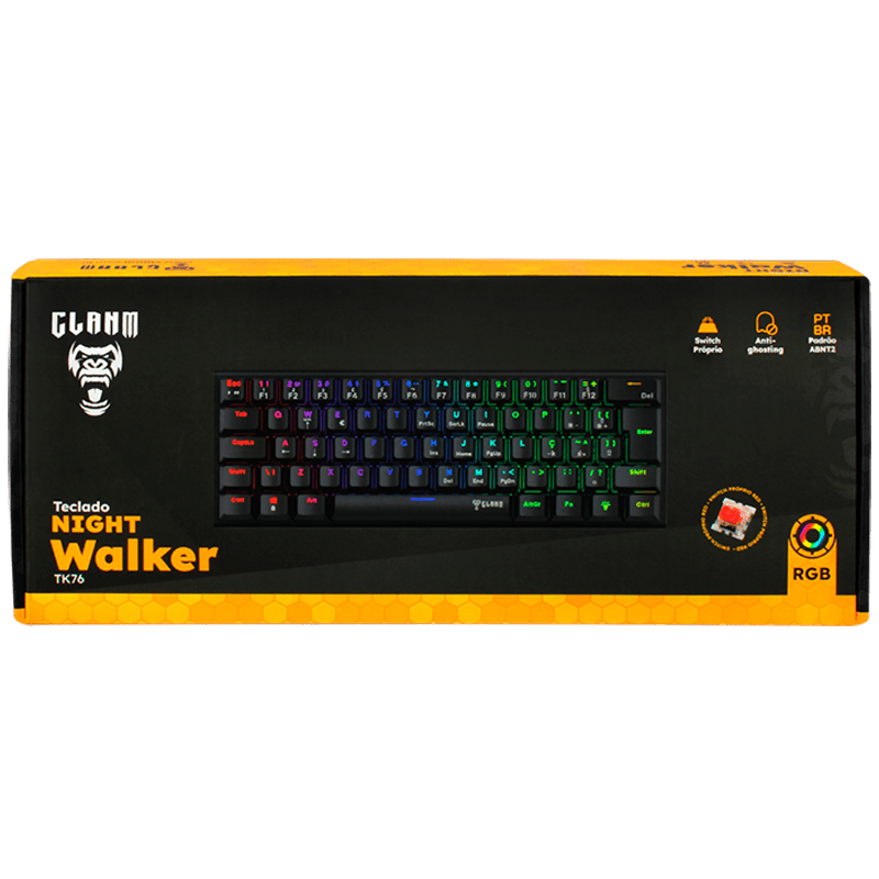 COMBO GAMER NIGHTMARE - TECLADO/MOUSE/HEADSET/MOUSEPAD - CLANM
