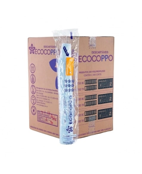 COPO ECOCOPPO 200ML TRANSP PP C/100