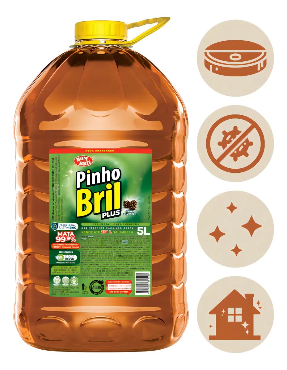 DESINFETANTE PINHO MAIS BRILHO 5L