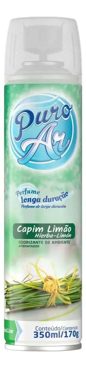 DESODORIZADOR PURO AR CAPIM LIMAO 350ML