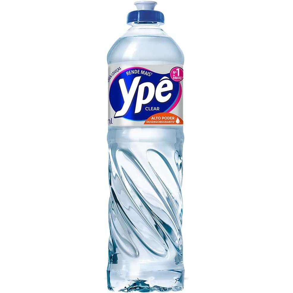 DETERGENTE YPE LAVA LOUCAS CLEAR 500ML
