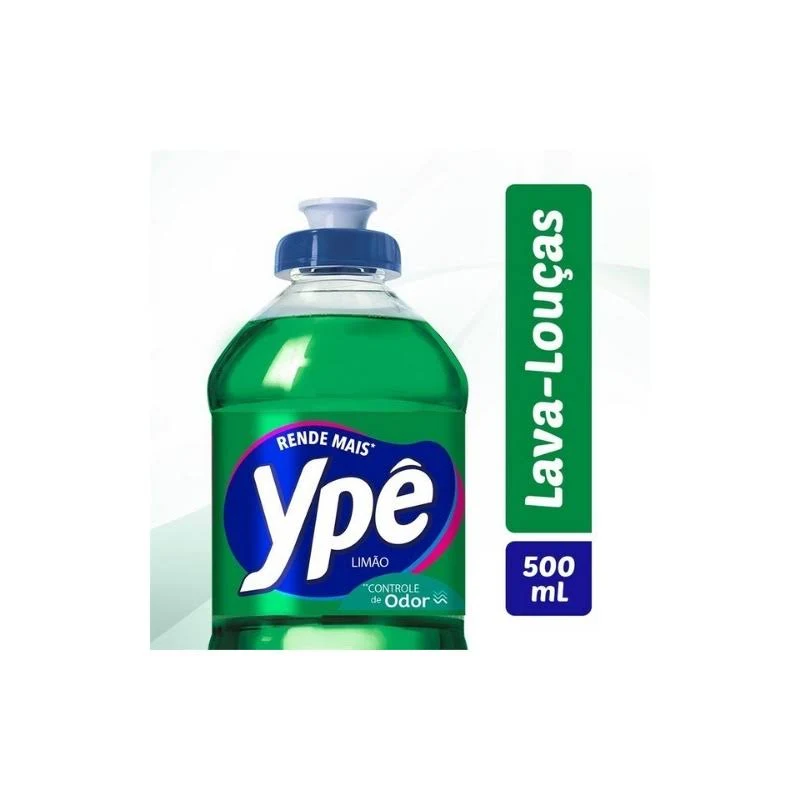 DETERGENTE YPE LAVA LOUCAS LIMAO 500ML