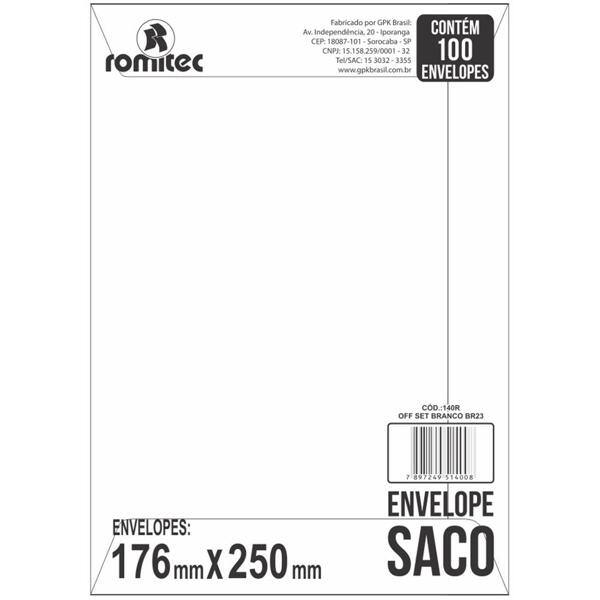ENVELOPE BRANCO 176X250 PEQUENO