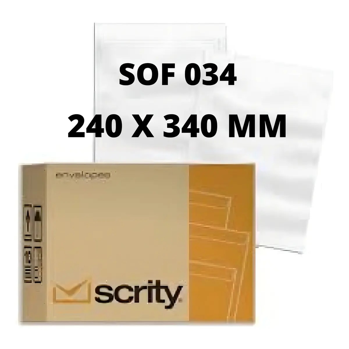 ENVELOPE BRANCO 240X340 90GR SACO BRANCO