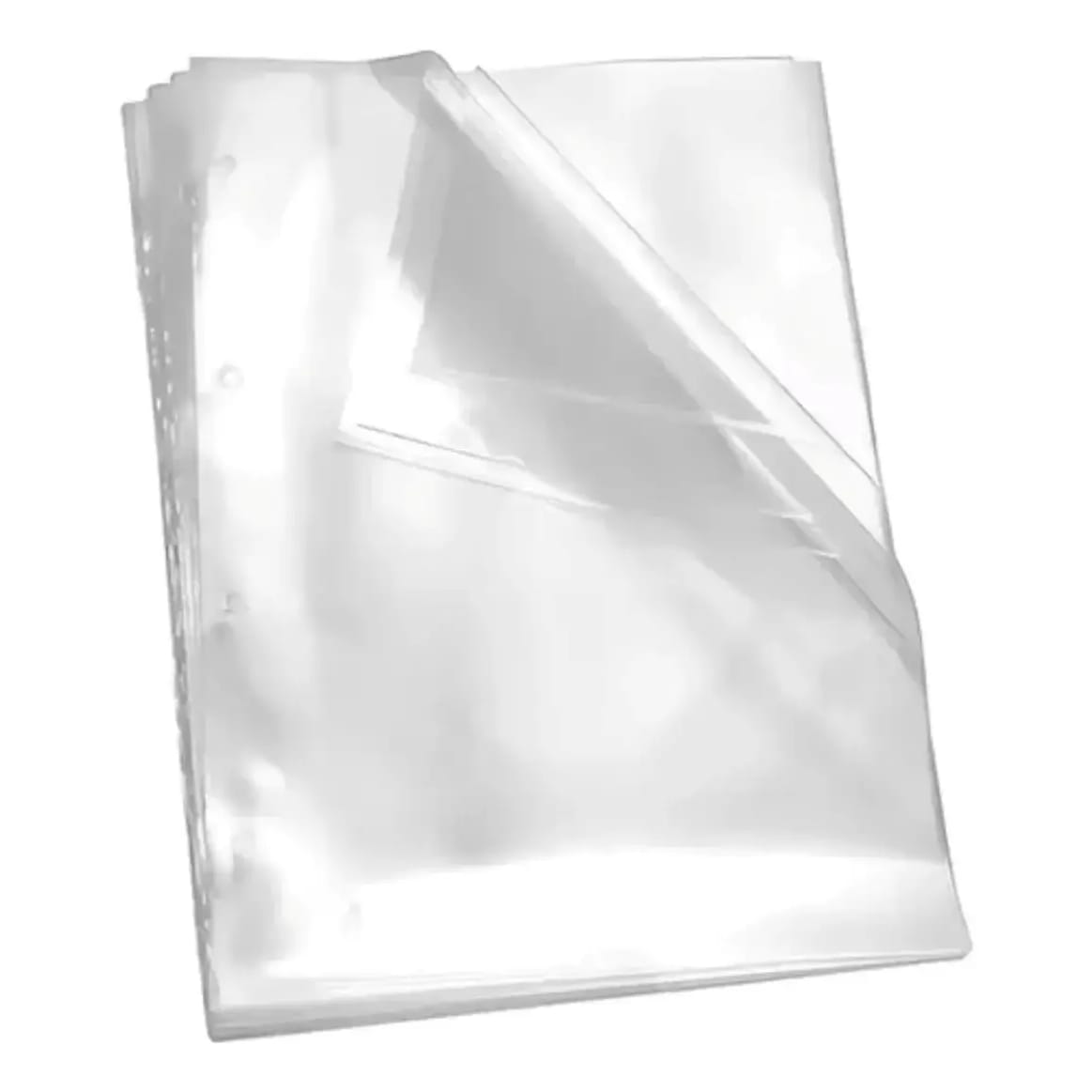 ENVELOPE PLASTICO OFICIO MEDIO 4 FUROS PCT/100 - 010MM