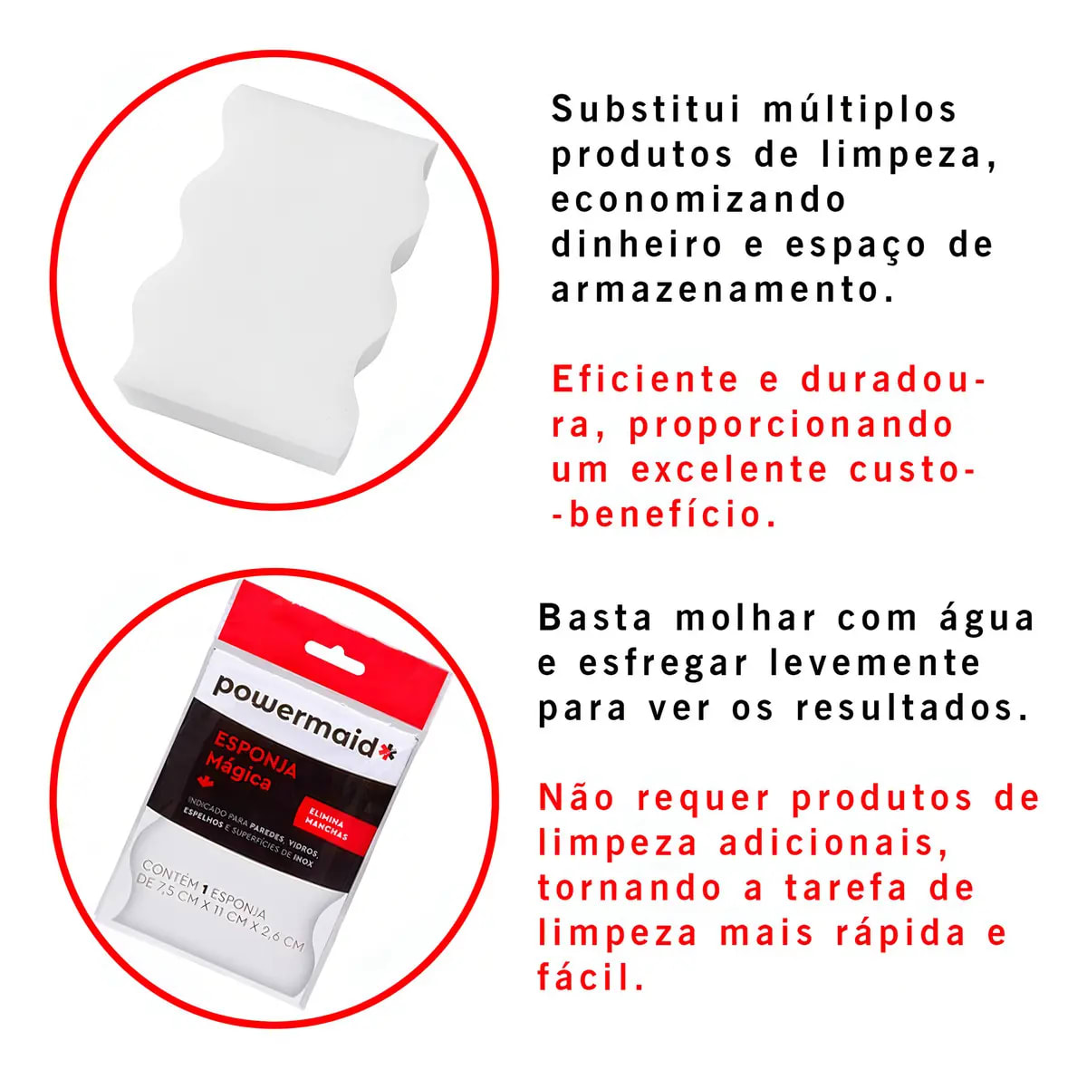 ESPONJA PARA LIMPEZA ESPONJA MAGICA UNIDADE 1.26062.80.1011 - POWERMAI