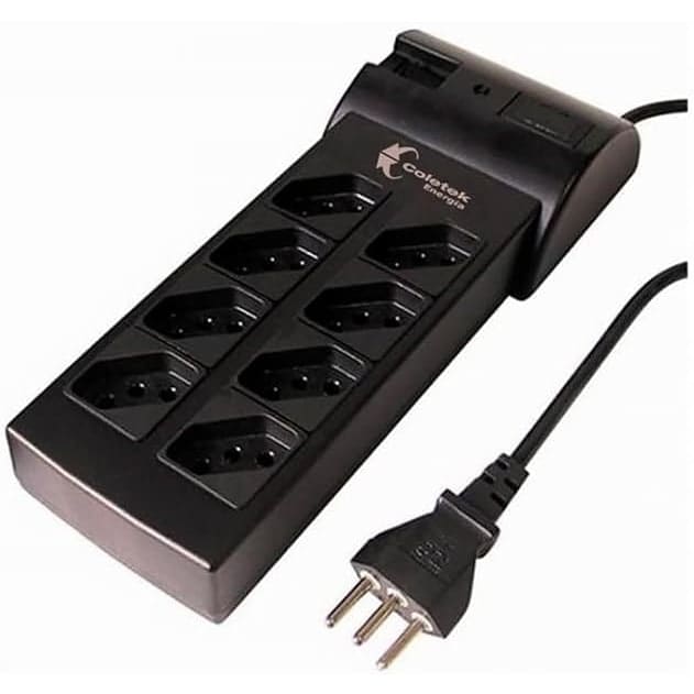 FILTRO DE LINHA 8 TOMADAS FL-82BK C3TECH BIVOLT