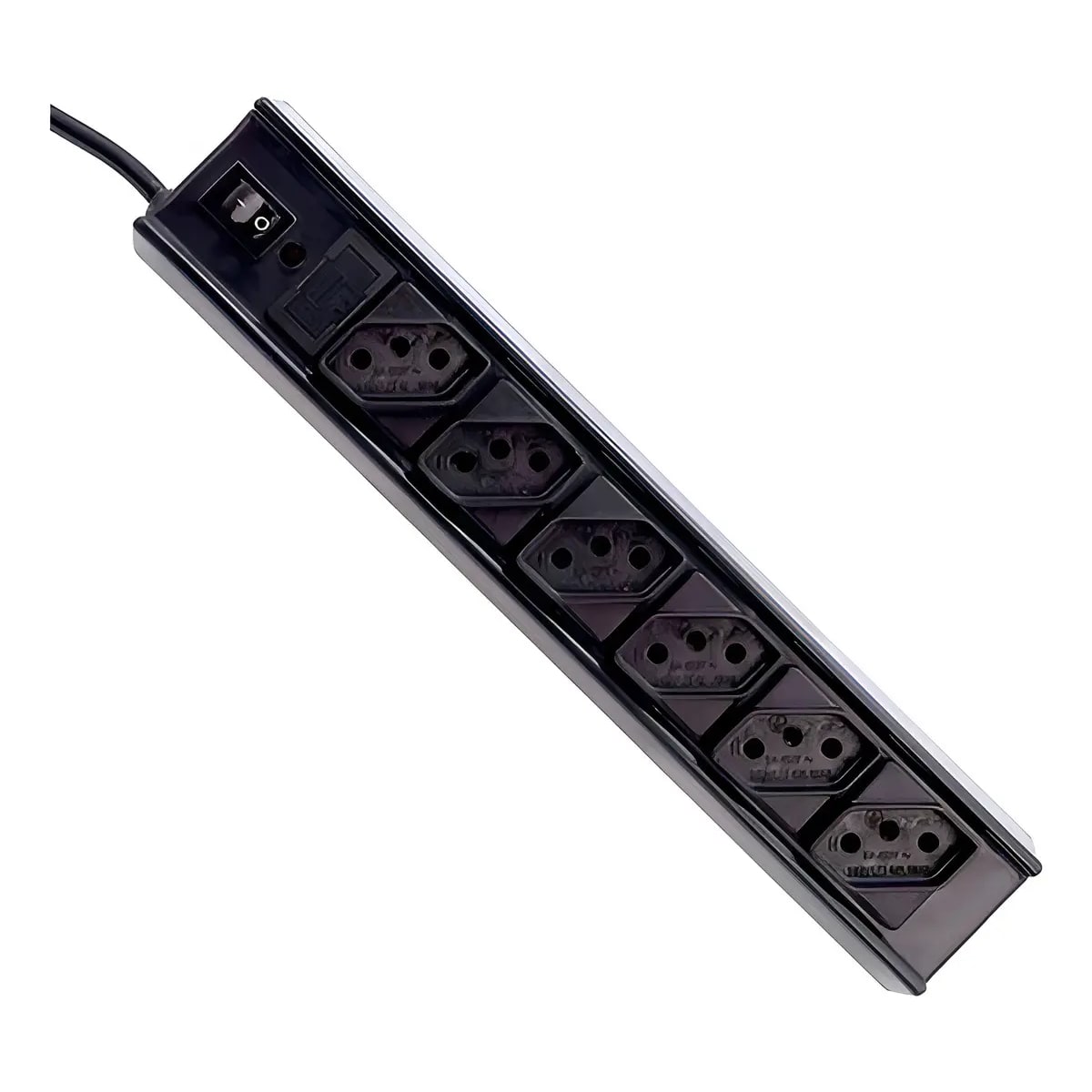 FILTRO DE LINHA PRETO BIVOLT 6 TM FL 61 C3TECH
