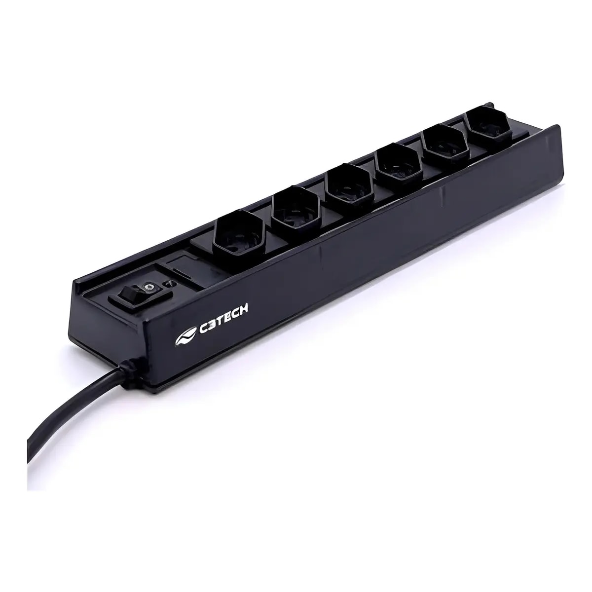FILTRO DE LINHA PRETO BIVOLT 6 TM FL 61 C3TECH