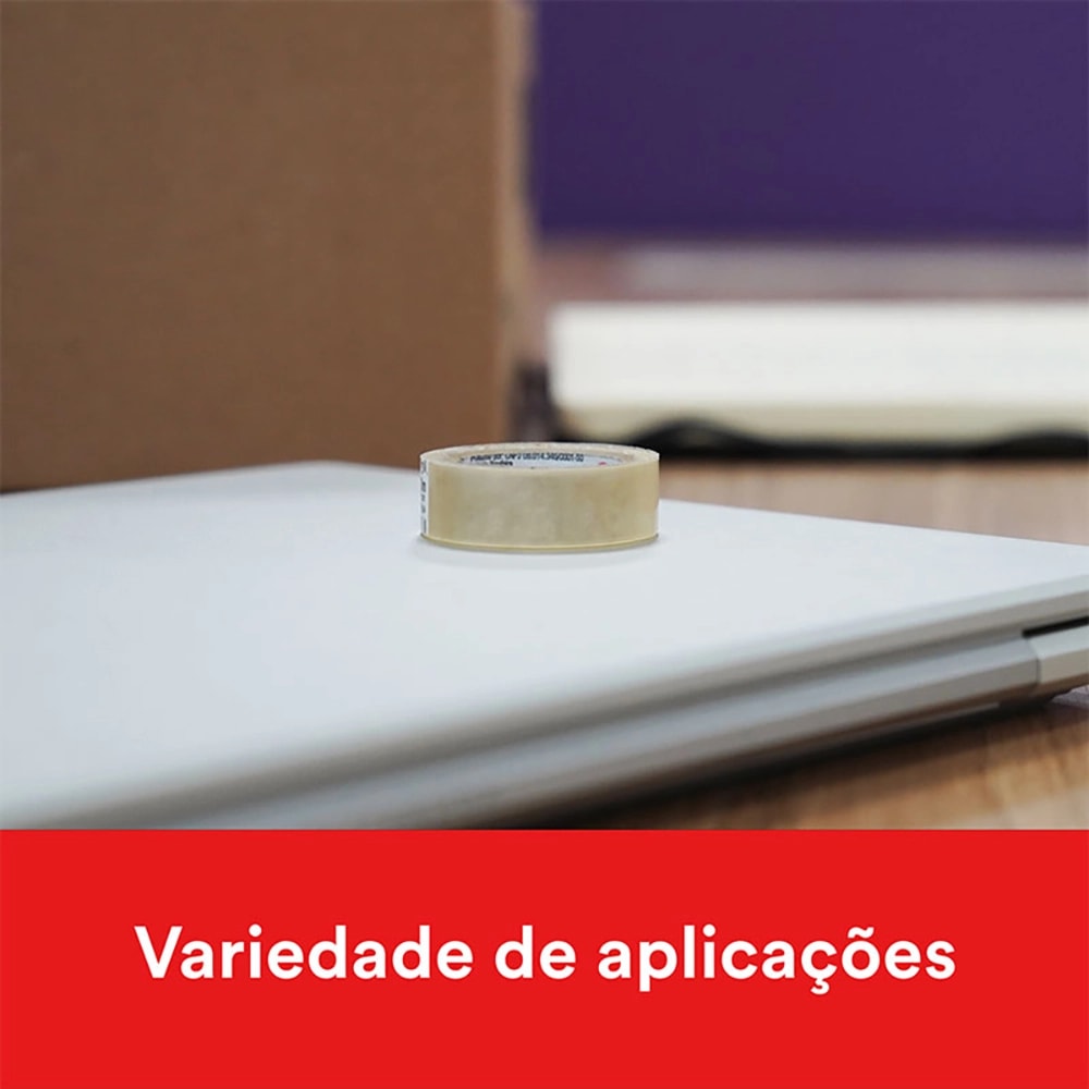 FITA DUREX PEQUENA 12X30 TRANSP.