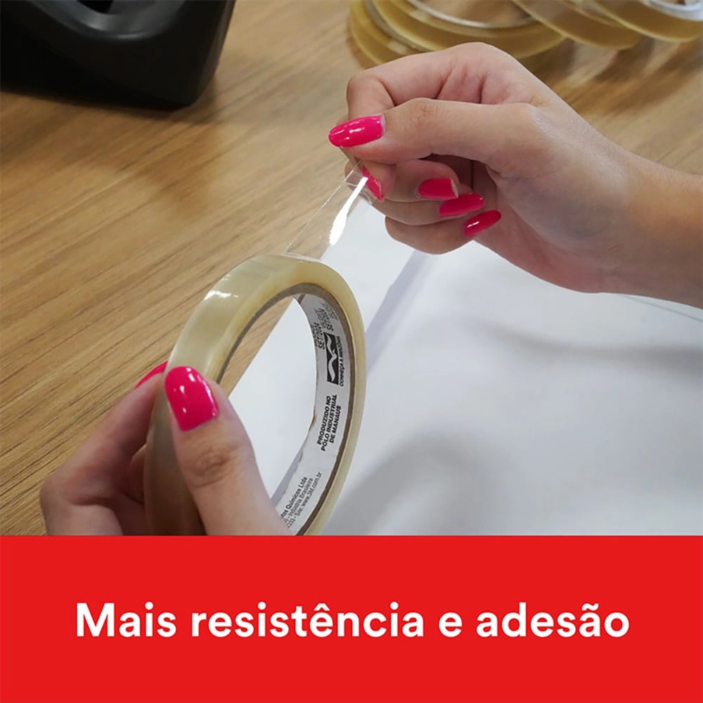 FITA DUREX PEQUENA 12X30 TRANSP.