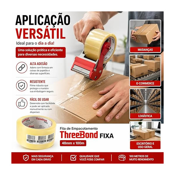 FITA PVC TRANSPARENTE 48X100