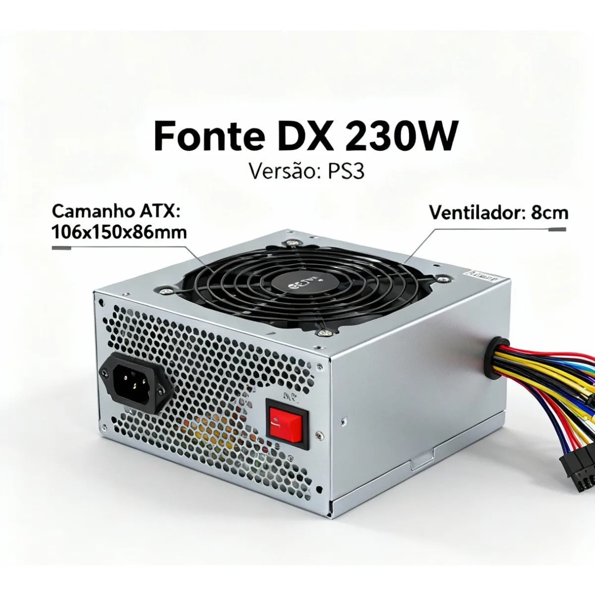 FONTE ATX 230W VX230SE S/ CABO