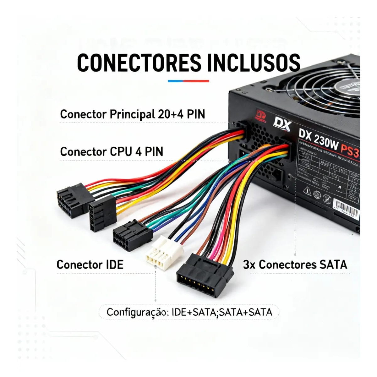 FONTE ATX 230W VX230SE S/ CABO