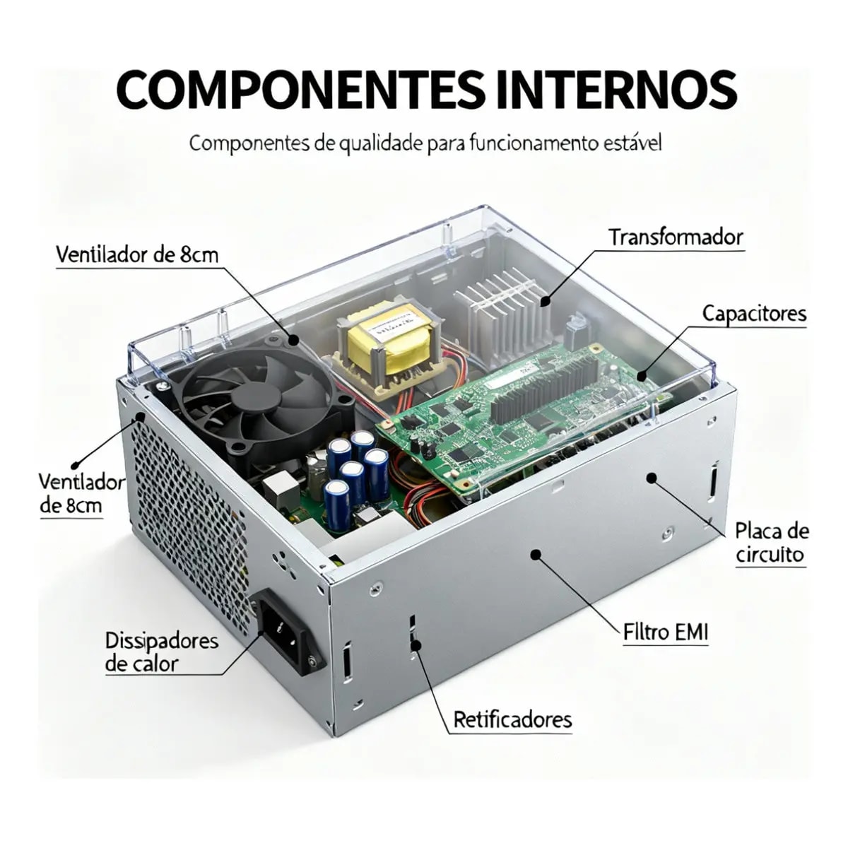 FONTE ATX 230W VX230SE S/ CABO