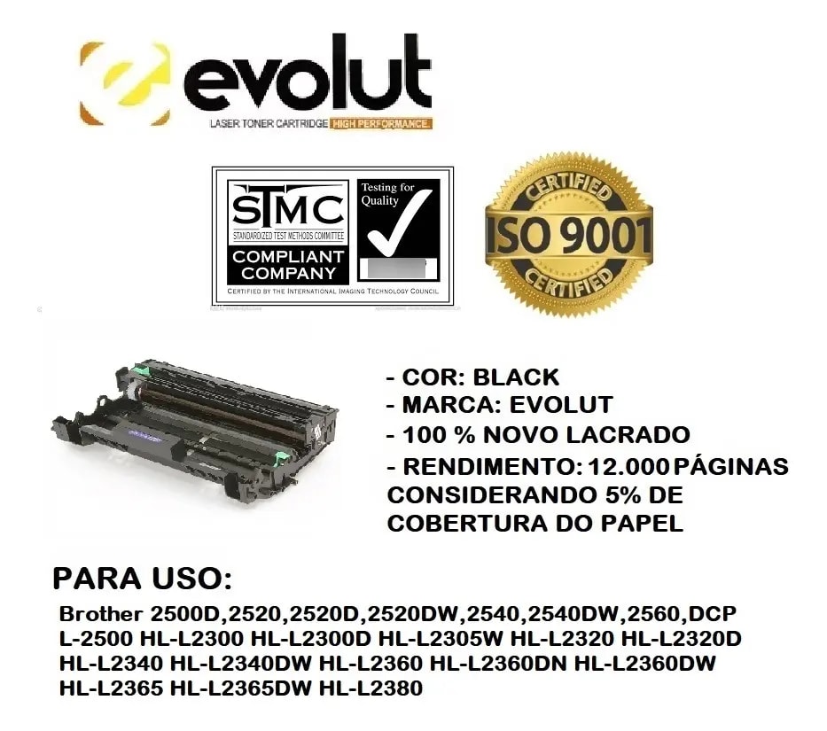 FOTOCONDUTOR COMP. BROTHER DR 2340/660/630 EVOLUT