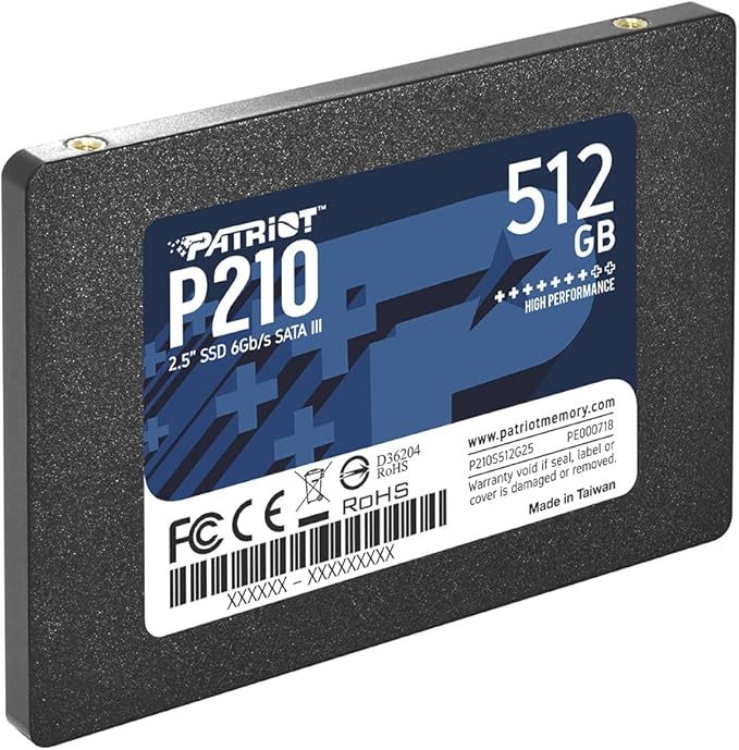 HD SSD 512GB P210S512G25 SATAIII 500/400 PATRIOT