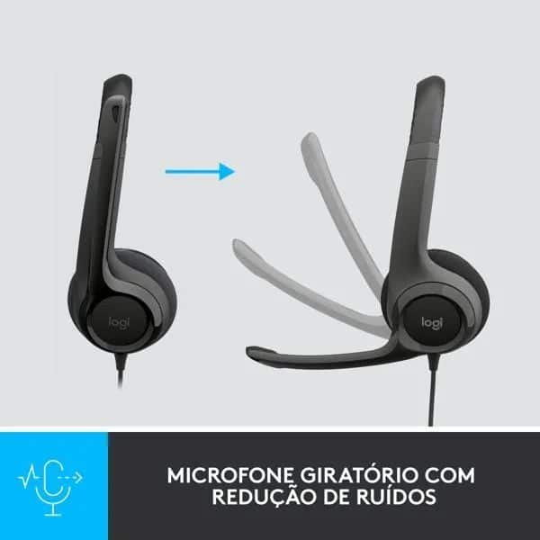 HEADSET COM FIO USB LOGITECH H390
