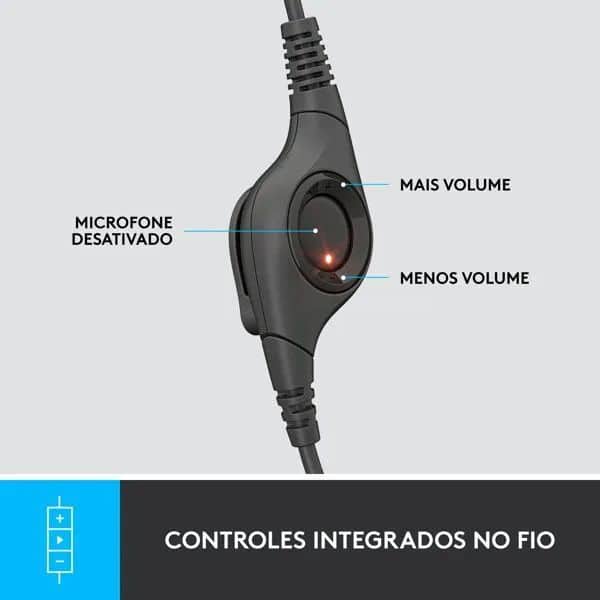 HEADSET COM FIO USB LOGITECH H390